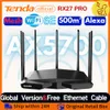 ルーターTenda wifi6ルーターAX5700 RX27 Triband Gigabit Wifi 6e Mesh Router Wireless Roteador Gigabit PK Xiaomi Router ofdma Mumimo