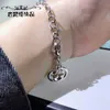 designer jewelry bracelet necklace ring hollowed out pattern 925 hip hop men's women's same versatile Bracelet high quality