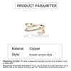 Band Rings Luxury Gold Color Pearl Zircon Rings for Woman Copper Vintage Sexy Open Ring Party Joint Ring Fashion Elegant Jewelry Gifts J230531