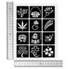 Stencils 312 Picture semipermanent small tattoo hollow template English tattoo pattern India Henna tattoo paste inkjet