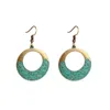 Hoop Earrings Bohemian Ethnic Set With Retro American Turquoise Vintage Chunky For Women Valentine Girls