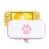 Borse Custodia da trasporto per zampe di gatto carina compatibile con Nintendo Switch Lite Borsa da viaggio portatile