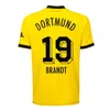 Xxxl 4xl 23 24 REUS SOCCER Jerseys Haller Reyna Hazard Dortmunds Schulz Hummels 2024 2025 Fan Wersja gracza koszulka piłkarska Brandt Bellingham Men Zestawy dla dzieci mundury mundury