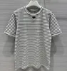 女性用Tシャツのデザイナー黒と白のストライプ短袖Tシャツカジュアルシンプルな汎用ピュアコットントップサマーブティックレディース衣料品Rmag