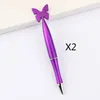 Pcs papillons forme stylos noir Gel encre roller pour fournitures scolaires de bureau cadeaux d'anniversaire stylo à bille