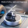 Car Parfym Auto Alloy Air Freshener Outlet Vent Perfym Diffuser Automatisk Solar Power Rotating Airplane Helicopter Fragrance L230523