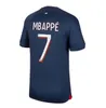 Spelersversie PSGs MBAPPE HAKIMI PLAYER voetbalshirts SERGIO RAMOS 23 24 Maillots de football 2023 MARQUINHOS VERRATTI HAKIMI heren kindertenue shirt uniformen