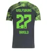 23/24 Wolfsburg Soccer Jersey 2023 Home Lacroix Waldschmidt Waldschmidt L.NmechaシャツKaminski Baku F.Nmecha Wind Arnold