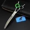 Tools 7.0 inch highend Professional Pet dog Grooming Scissors fishbone Curved Thinner Scissors Shears Thinning rate about 45%