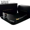 Blanche Michelle 2022 Vintage Pilot Sunglasses Men Gensivized Sun Glasses Drived Quality UV400 Sunglass Okulary with Box L230523