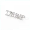 Arts And Crafts Trump 2024 Broche Diy Diamond Badge Drop Delivery Home Garden Dh2Wz