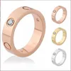 Titanium Steel Ring Love Rings for Women Gold Silver Rose Gold Men ring Förlovningsring för älskare 4mm 5mm 6mm bred storlek 5-11