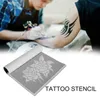 Stencil 30 pezzi Stencil per tatuaggi Modelli temporanei riutilizzabili per aerografo per tatuaggi Braccio Gamba Body Art Accessorio per tatuaggio 29 Stencil Forniture per pittura