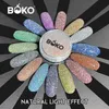 Vätskor boko 50g ny stil explosion super fin blixt reflekterande nageltillbehör diamant glitter kristallpulver 17 färger