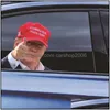 Bannerflaggor 25x32cm Trump 2024 Bilklistermärke Party Supplies U.S. Presidentval PVC Cars Window Stickers Drop Delivery Home Ga Dhonw
