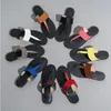 2023 Slipper Designer Slide Summer Sandals Fashion Men Beach Inomhus Flat Flip Flops Leather Lady Women Ladies Slippers