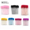 Outils de bonne qualité jetable 50/5 pcs / pack Crystal Eyelash Make Up Brush Diamond Gandage Mascara Mascara Wands Extension des cils outils Hot Nouveau