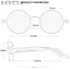 BARCUR Retro Runde Steampunk Design Sonnenbrille Frauen Polarisierte Männer Sonnenbrille Spiegel Brillen Nachtsicht Trend Stile UV400 L230523