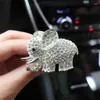 Decorazioni per interni Accessori per deodoranti per auto Diamante artificiale Cristallo Elefante Fragranza solida per ragazze L230523