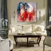 Moderne impressionniste toile oeuvre Willem Haenraets à la main élégante dame robe d'été peinture Art pour chambre familiale décor