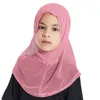 Uni petite fille dentelle Amira Hijab sous-écharpe Fit 2-6 ans enfants al-amira tirer sur écharpe islamique bandeau bandeaux Turban