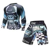 Мужские спортивные костюмы Новые летние 3D Orangutan Compression Compression Set Set Men Jiu Jitsu Тесного спортивного костюма Men Men Set Set Fitness Clothing Sportswar