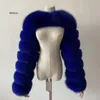 Pelliccia invernale di lusso in pelliccia di volpe sintetica cappotto da donna Slim lungo rosa rosso blu giacca in pelliccia sintetica da donna cappotti corti in pelliccia finta femminile