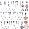 925 Gümüş Güvenlik Zinciri Shangle Charm Boncuklar İlkel Pandora Bilezik için Uygun DIY DIY Kadın Mücevher Aksesuarları Ücretsiz Teslimat