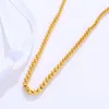 Chains XP Jewelry --( 45 Cm 6 Mm) 24 K Pure Gold Plated Beads Chain Necklaces For Men Women Fashion Nickel Free