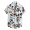 Casual shirts voor heren atletische tee mannen mode lente zomer zomers kort mouw turndown nek bedrukt t heren big tall gradiënt shirt