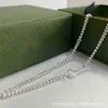 Designer smycken armband halsband ringskelett rektangulärt manligt kvinnligt par kedjekedja tidvatten hög kvalitet