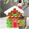 Décorations De Noël Belle Décoration 9Cm Argile Douce Arbre Pendentif Père Noël Bonhomme De Neige Accessoires De Vacances Ornements Vt984 Drop Delivery Accueil Ga Dhzsm