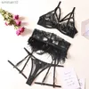 Briefs Panties Ellolace Feather Lingerie Embroidery Fancy Female Underwear Transparent Bra Luxury Lace Intimate Delicate Erotic Brief Sets L230518