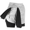 Męskie spodenki do kieszeni do biegania szorty Mężczyźni 2 na 1 2020 gimnastyczne szorty Mężczyźni Kamuflaż Sport Fitness Shorts trening trening Tennis Short Pants J230531