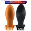 Giocattoli per adulti Silicone liquido morbido Forma di uovo oversize Plug anale Dildo Grande dilatatore anale Butt Plug Stimolare l'ano Giocattoli del sesso per le donne Uomini BDSM L230518