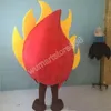 Czerwony Big Fire Mascot Costume Carnival unisex dorośli strój dorośli rozmiar przyjęcia urodzin