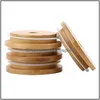 İçki Yazılımı Kapak Fabrikası Bambu Kapağı Yeniden Olabilen Ahşap Mason Kavanoz Kapakları 70mm Canning İçme Kavanozları için ST DOĞU VE SIL MEVE