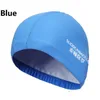 Swimming caps New 2021 elastic waterproof PU fabric ear protection long hair sports pool no size adult swimming cap for men and women P230531