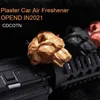 Cdcotn gips samochodowy powietrze odświeżacz pantera głowa auto klimatyzatora zapach zapachowy klip dekoracyjny ornament aromaterapii perfumy samochodu L230523