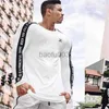 Heren T-shirts Mannen Running Sport Shirts Gym Fitness Spier Comfortabel T-shirt met lange mouwen Man Jogging Training Tee Tops Sportkleding Kleding J230531