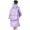 Płaszcz przeciwdeszczowy torba szkolna z kapturem płaszcz przeciwdeszczowy Dzieci poncho dzieci z odzieży deszczowej Travel Płaszcz 5 kolorów wodoodporne zużycie DH0737 Drop DHCSA