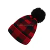 Chapeaux De Fête D'hiver Chapeau Tricoté Belle Boule De Laine Pom Parentenfant Bonnet De Laine Enfants Casual Pompons Chauds Mignon Vt1997 Drop Delivery Accueil Ga Dhyfn