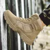 2022 nouveau militaire tactique hommes bottes Force spéciale en cuir désert bottes Combat étanche bottine armée hommes chaussures taille 47