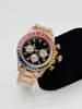 Męskie zegarki mechaniczne 41 mm Automatyczne pełne stali nierdzewne Luminous Waterproof Watch Pary Style Klasyczne zegarek Montre de Luxe Ostryjna klamra