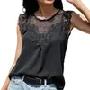 Women's Blouses 2023 shirts shirts mouwloze zomer losse pure pure kleurblok stiksel lange camisoles voor vrouwen