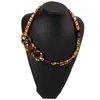 Kedjor 2023 Afrikansk handgjord fin halsband för kvinnor Boho -stil halsband hängar rep kedja vänner gåva ingen wyb643