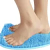 Sets en silicone pied masse-masse brosse douche massage de salle de bain non glissée de salle de bain pivot de salle de bain anti-aslip mat rideau