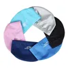 Swimming caps New 2021 elastic waterproof PU fabric ear protection long hair sports pool no size adult swimming cap for men and women P230531