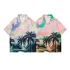 adam gömlek jacque tasarımcı gömlek niş tasarım duyu zinciri aşk tam baskı kısa kollu erkek ve kadın yaz gevşek hawaii plaj gömlek gevşek gündelik tişört