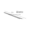 Chopsticks Square لامع الفولاذ المقاوم للصدأ غير القابل للصدأ Nonslip Sier Datiware 150pair 22.5cm DH0203 إسقاط تسليم المنزل حديقة المطبخ بار F Dhkft